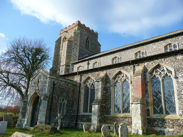 wingfield church, porch  and aisle 1361