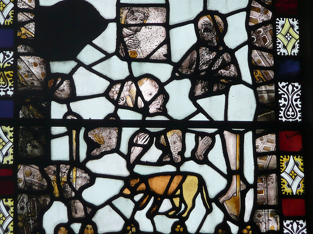 thaxted c.1450 adam + eve glass