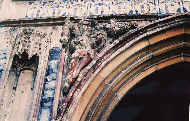 yaxley church porch <1459