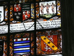 lincoln's inn chapel c18 heraldry in the glass