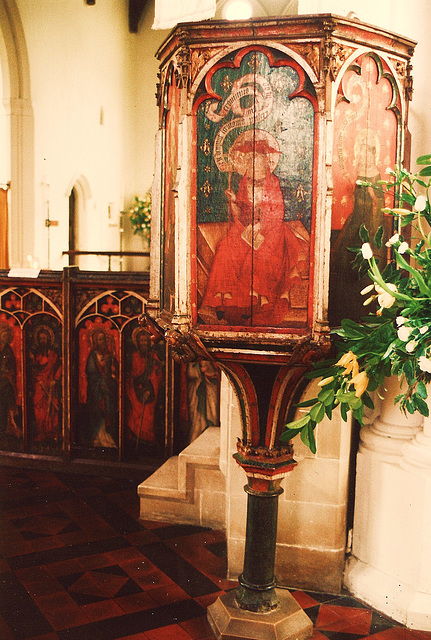 castle acre pulpit + screen c15