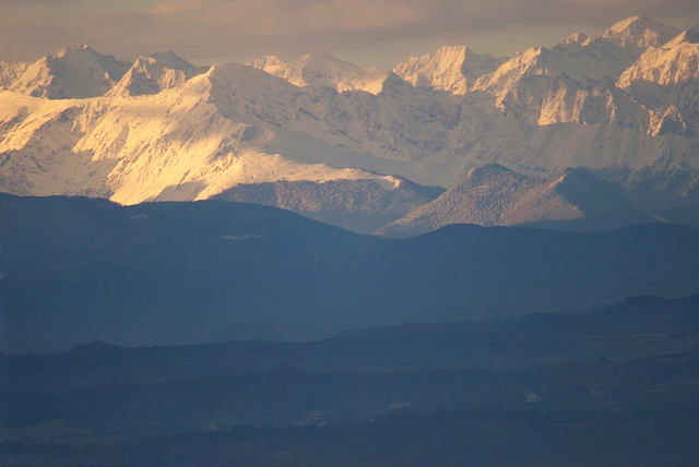 les pyrénées toutes blanche après PhotoFiltre