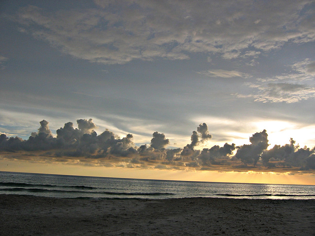 Layers over a calm gulf..