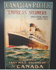 Express of Ireland - Le trajet des navires / The ship's routes / Musée de Pointe-au-Père, Québec. Canada - 23 juillet 2005.