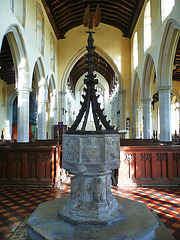 wingfield font and nave