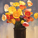 뽀삐楊貴妃, 油彩 Opiaj Floroj=Poppys, olee sur tolo=oil on canvas, 45.5x38cm(8f), 2008