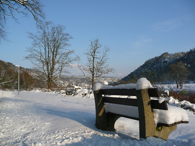 Ein Winterspaziergang an der Elbe