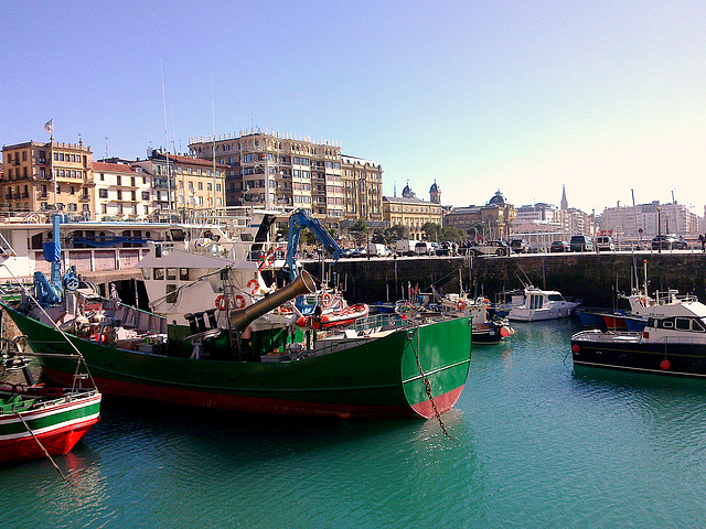 San Sebastián: puerto.