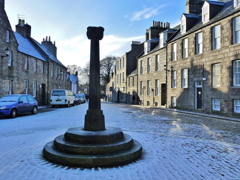 mercat cross, old aberdeen, scotland