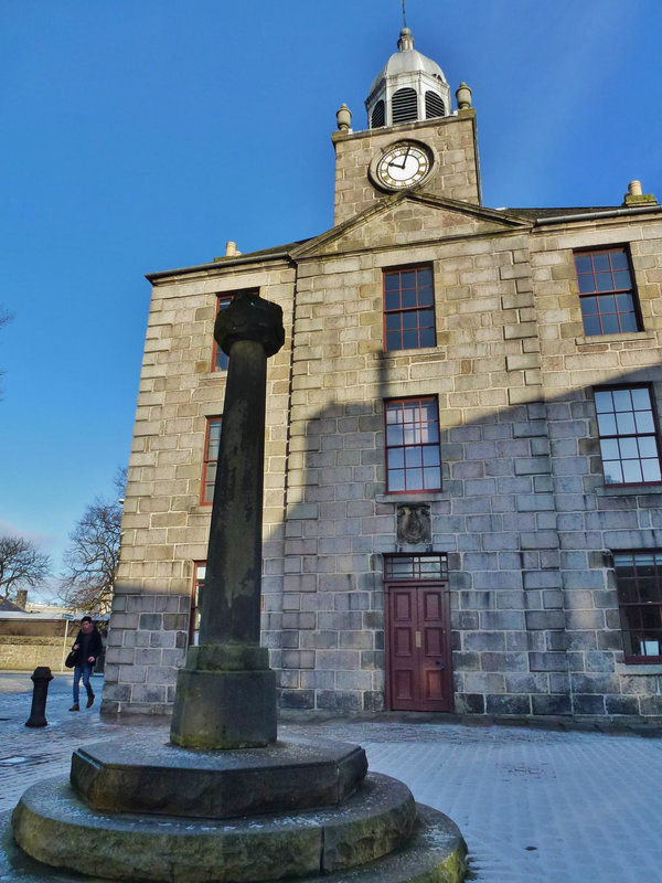 mercat cross and town house, old aberdeen, scotland
