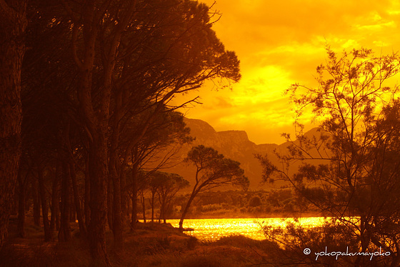 Sunset  on the east coast of Sardinia..