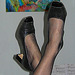 Dame Solfège avec / with permission - Jambes sexy avec talons hauts solfèges / Sexy legs and solfège heels