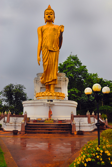 Buddha watching down the hill