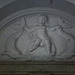 naval war memorial, great lines, chatham, kent c20Cherub on shell with dolphins, tympanum inside one of maufe's post 1945 pavilions