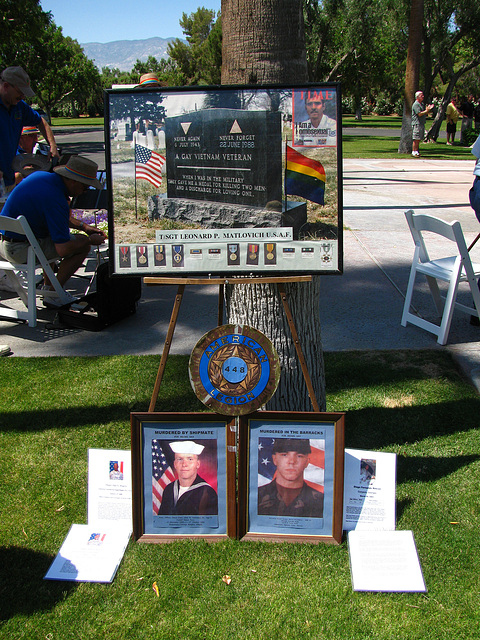 At The Gay Veterans Memorial - Cathedral City (2247