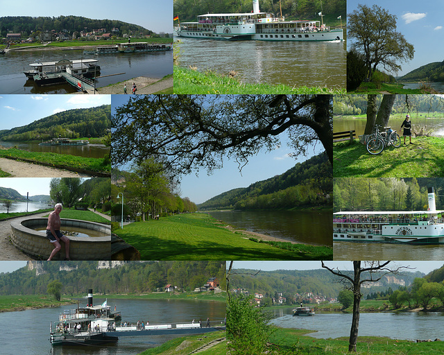 Frohe Ostern - Radtour an der Elbe - Frühling 2011