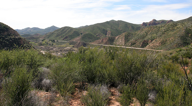 Downstream From The St Francis Dam Site (9728)