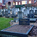 synagogue and jewish graveyard rochester, kent ,hidden away behind the 1865-9 synagogue is this small packed jewish cemetery, full of c19 and c20 graves . beyond is the hospital of st.bartholemew.