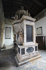 Monument to Sir Anthony Mildmay, Saint Leonard's Church, Apethorpe, Northamptonshire