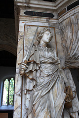 Monument to Sir Anthony Mildmay, Saint Leonard's Church, Apethorpe, Northamptonshire