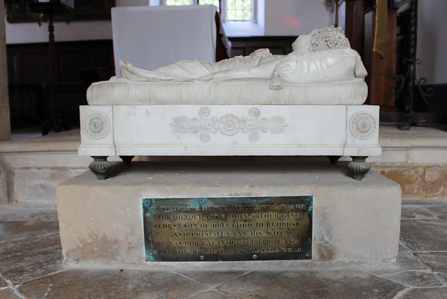 Memorial to the Honorable, John Arthur Fane, St Leonard's Church, Apethorpe, Northamptonshire