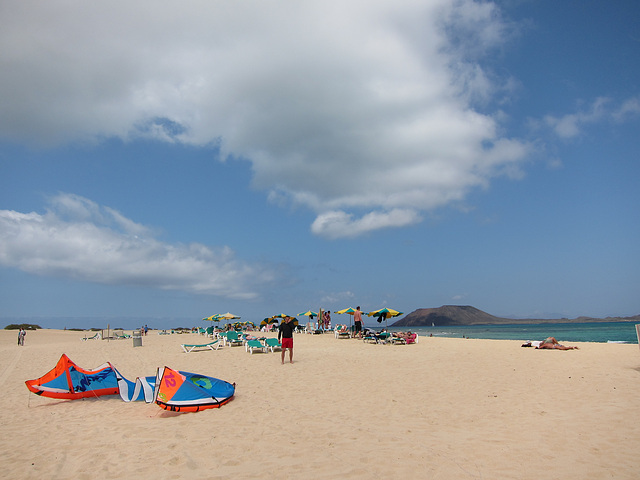 Strand mit Kite