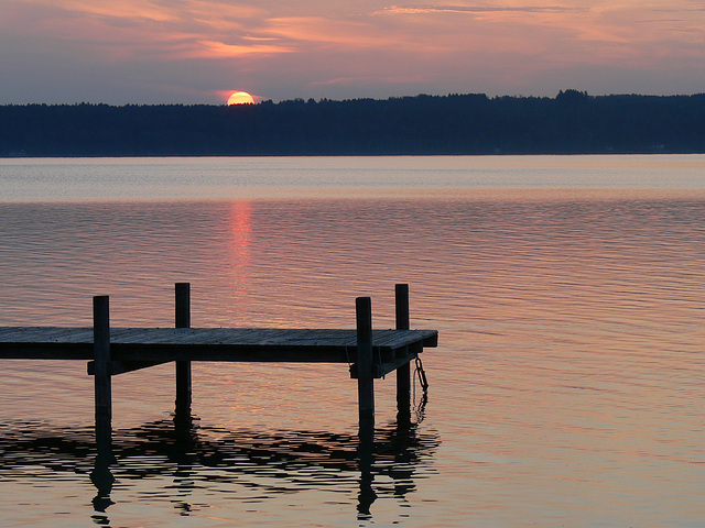 Sonnenaufgang am Starnberger See