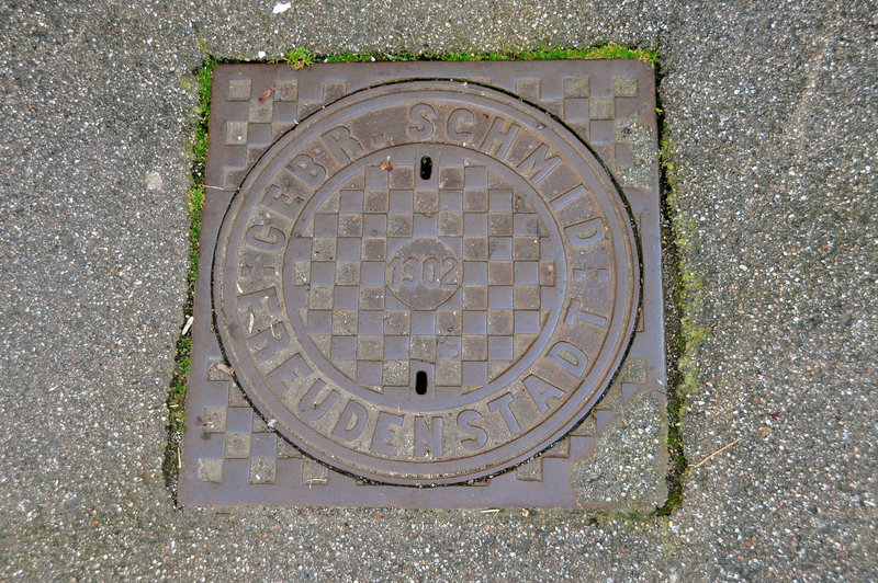 1902 Manhole cover of Schmid Bros. of Freudenstadt