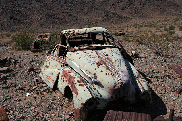 Junked Car Body at Mine Site (0084)