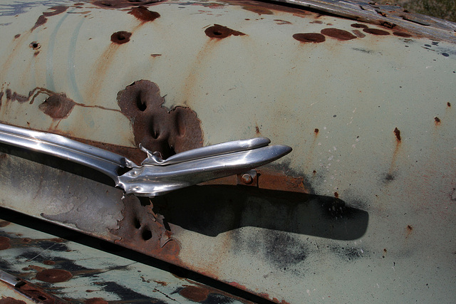 Junked Car Body at Mine Site (0085)