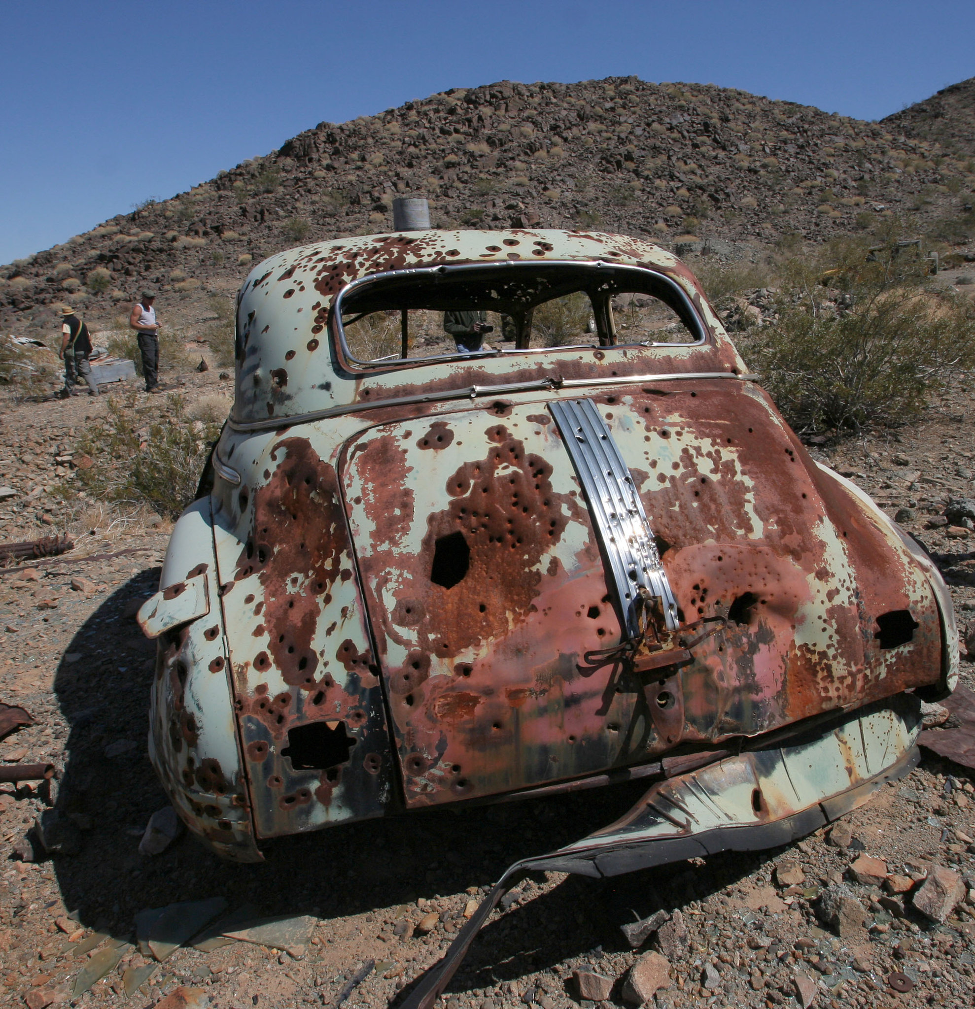 Junked Car Body at Mine Site (0087)