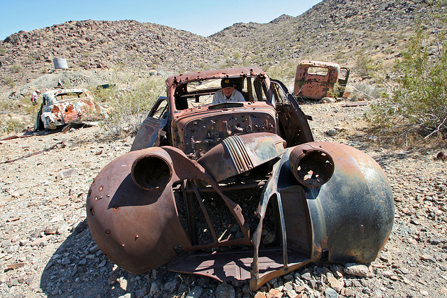 Junked Car Body at Mine Site (0089)
