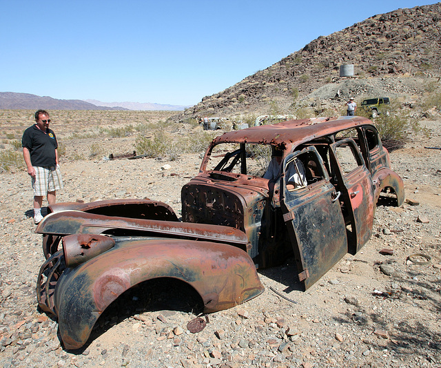 Junked Car Body at Mine Site (0090)