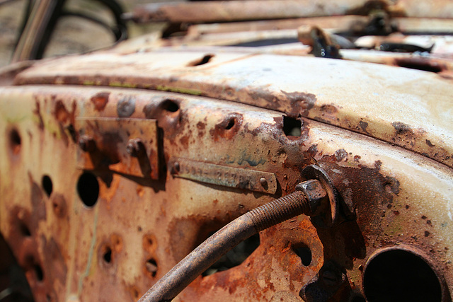 Junked Car Body at Mine Site (0094)