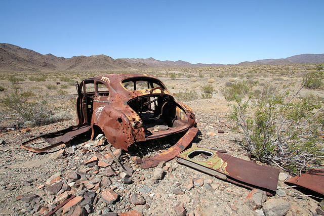 Junked Car Body at Mine Site (0095)