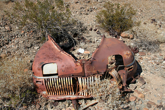 Junked Car Body at Mine Site (0099)