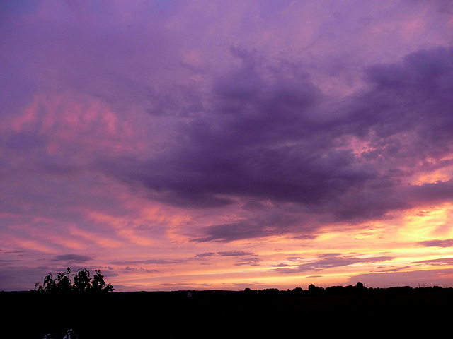 Sonnenuntergang über Dresden