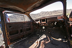 Junked Car Body at Mine Site (0103)