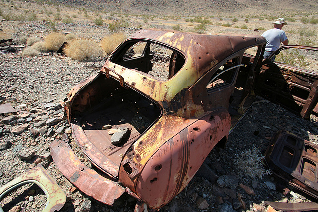 Junked Car Body at Mine Site (0104)