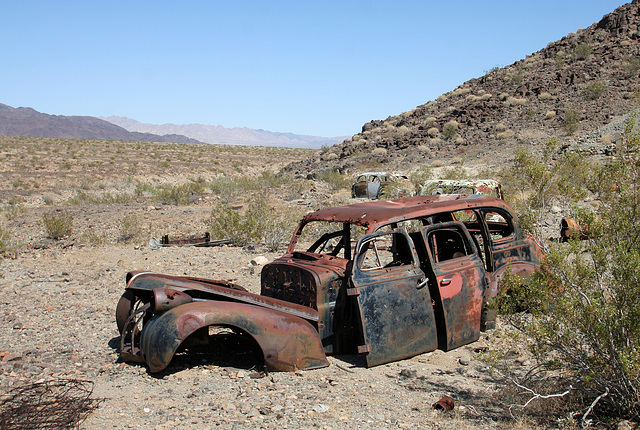 Junked Car Body at Mine Site (0105)