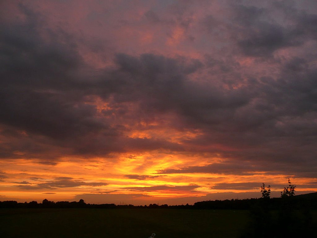 Sonnenuntergang über Dresden