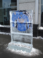 Chandails de hockey en glace / Frozen hockey sweaters - Montréal, Québec .CANADA -  26-01-2009