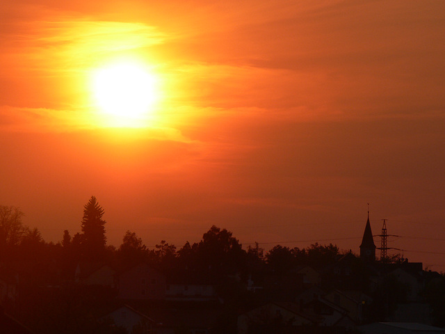 Ostersonnenuntergang