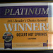 RV West Platinum Award for Desert Hot Springs