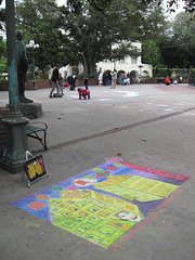 Chalk Art at Pueblo de los Angeles