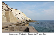 Peacehaven Bastion steps & cliffs to East 09 17 2014