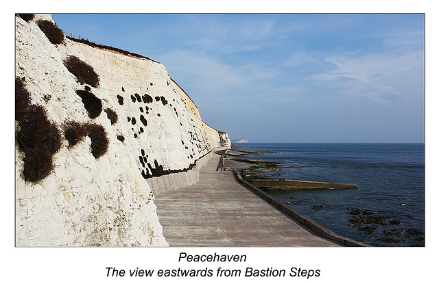 Peacehaven east from Bastion steps - 17.9.2014