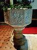 tostock church font, suffolk