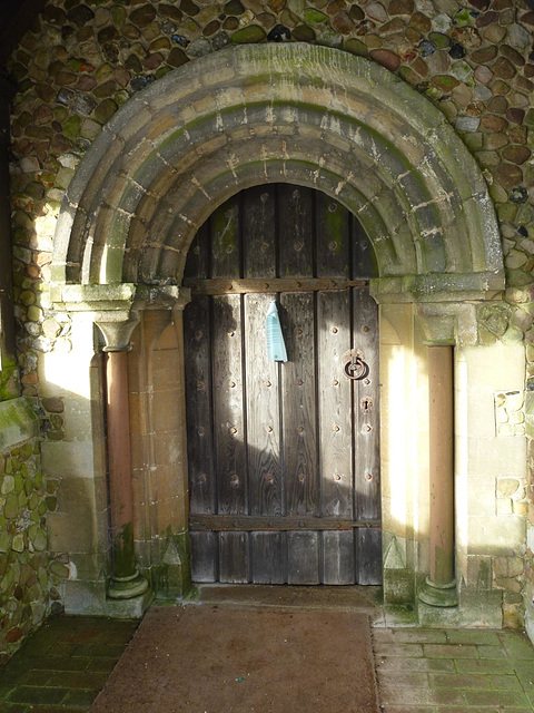 langley church, essex, c12 doorway