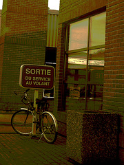 Vélo Tim Horton's bike - Sepia postérisé